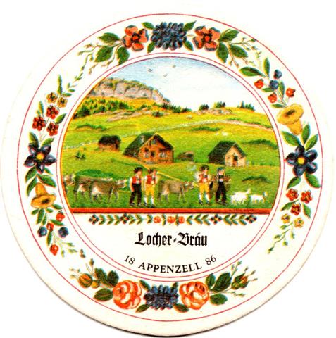 appenzell ai-ch appenzeller locher rund 1ab (rund200-u 18 appenzell 86)